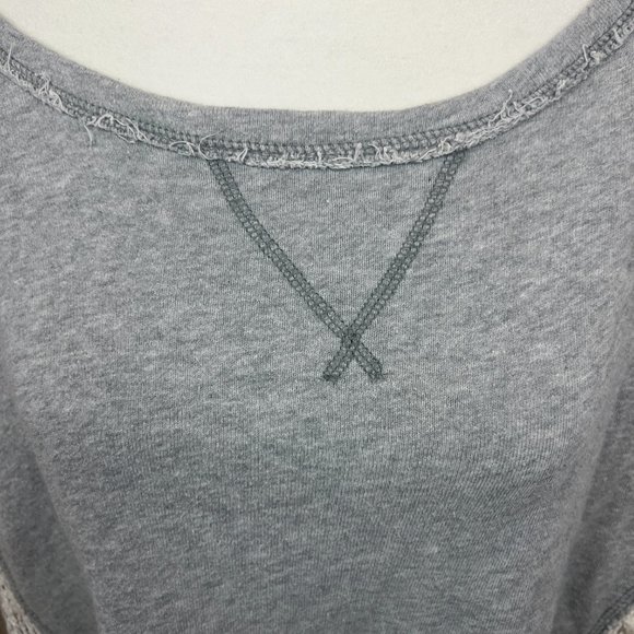 Free People Slouchy Oversized Mixed Fabric Sweater Sweatshirt Size Medium - Picture 2 of 14